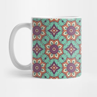 Beautiful Moroccan Flower Pattern Mug